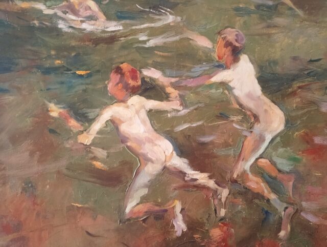 "Nadadores" oil on linen copy #art #sorolla #copy #artist #ivosirakov #oilpaintings